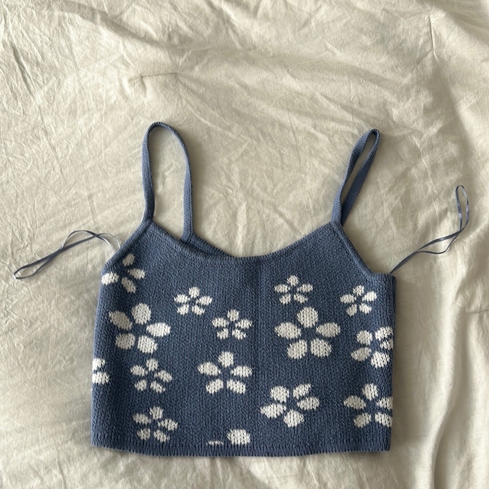 Sweater knit crop top